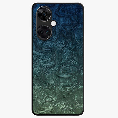 Marble Dream Blur Glass Case for 1+Nord CE 3 elegant front view featuring soft marble texture with dreamy blur effect