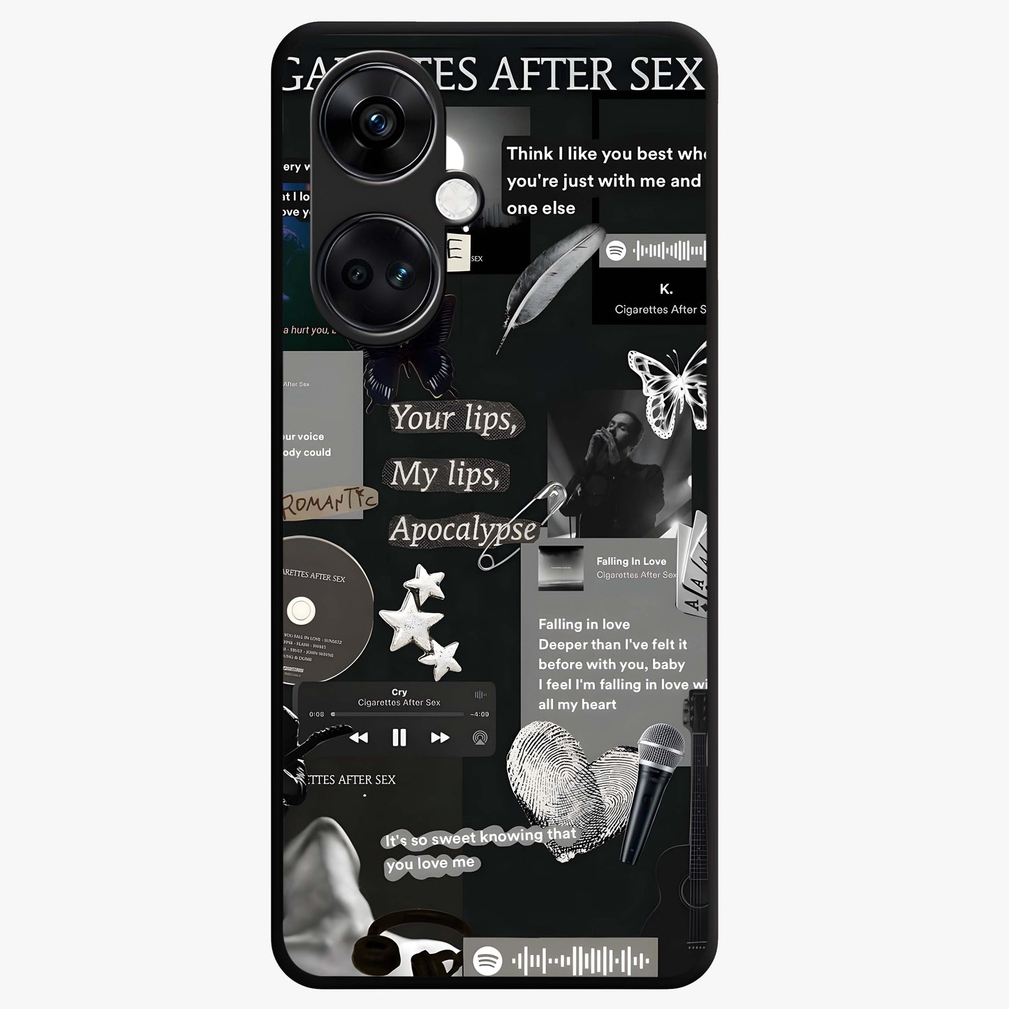 Midnight Love Echo Glass Case for OnePlus Nord CE 3 |1+Nord CE 3