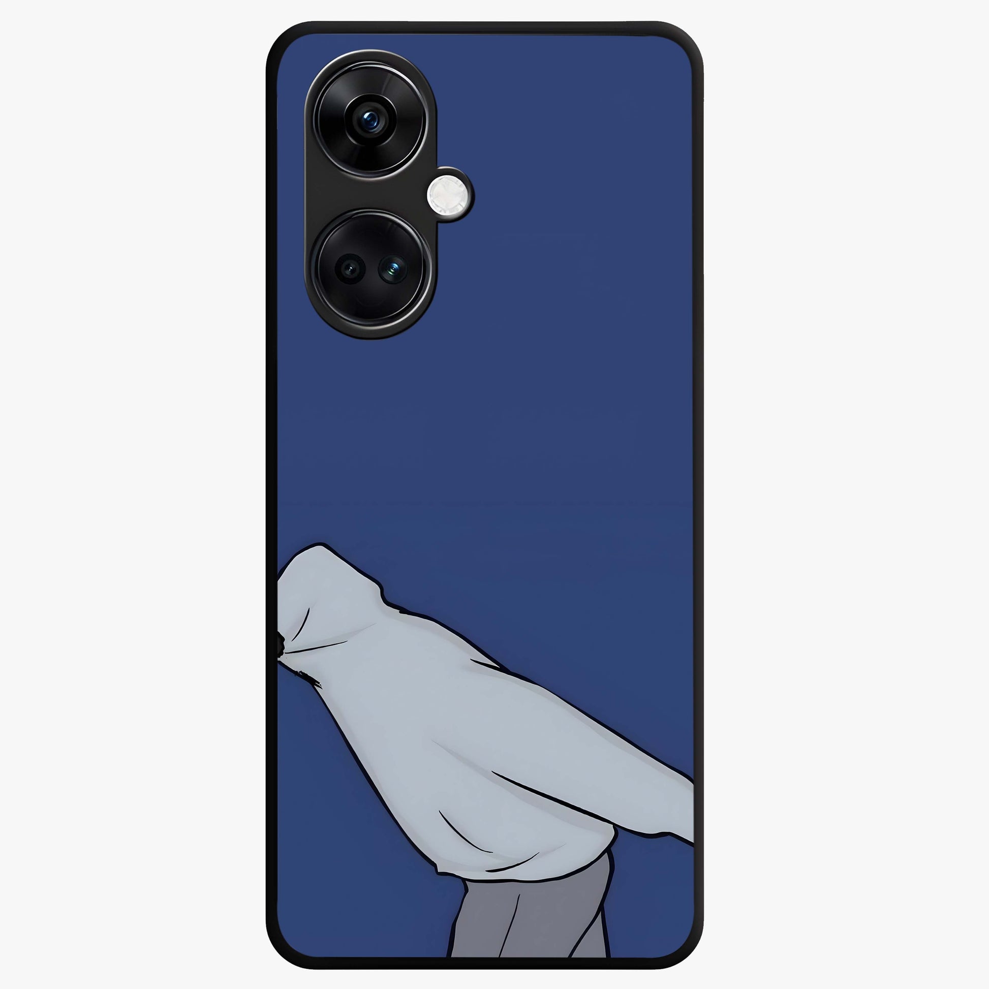 Quiet Painful Love Glass Case for 1+Nord Ce 3 emotional front view featuring expressive romantic artwork