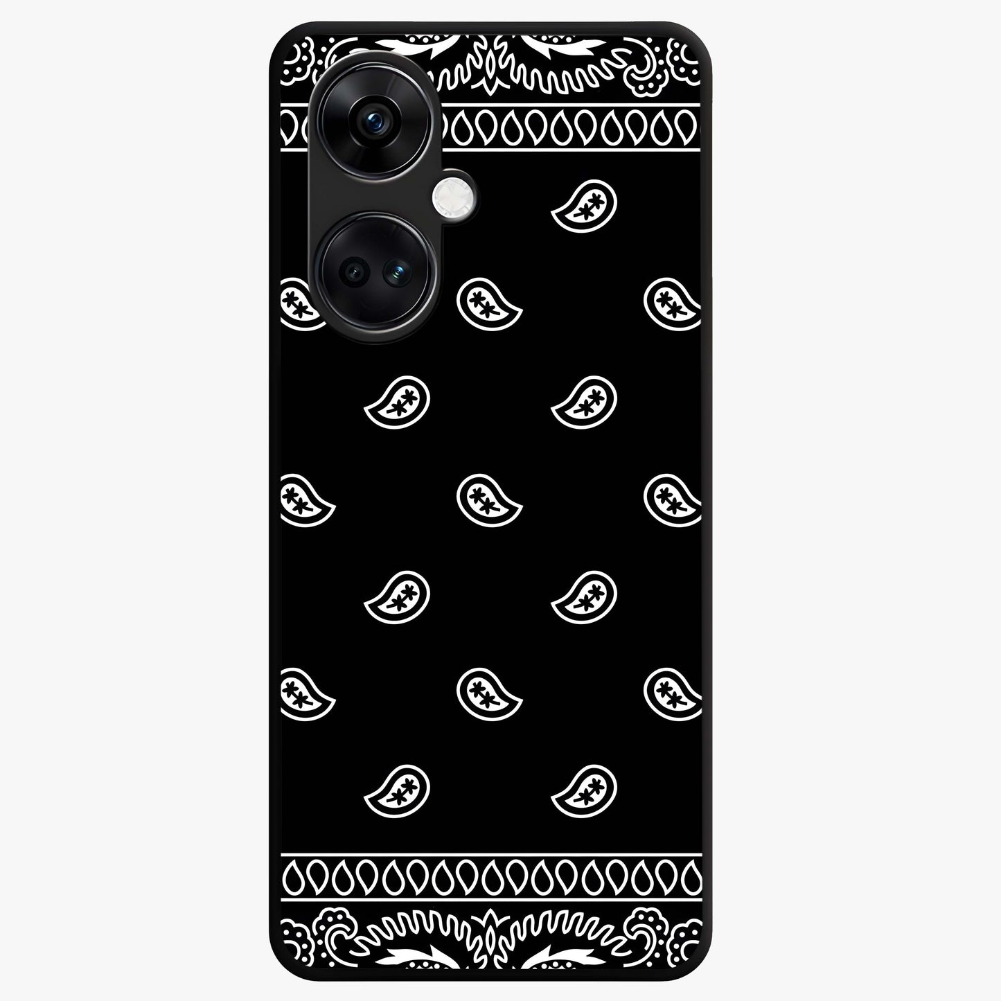 Retro Rebel Threads Glass Case for 1+Nord CE 3 stylish front view featuring vintage inspired graphic artwork