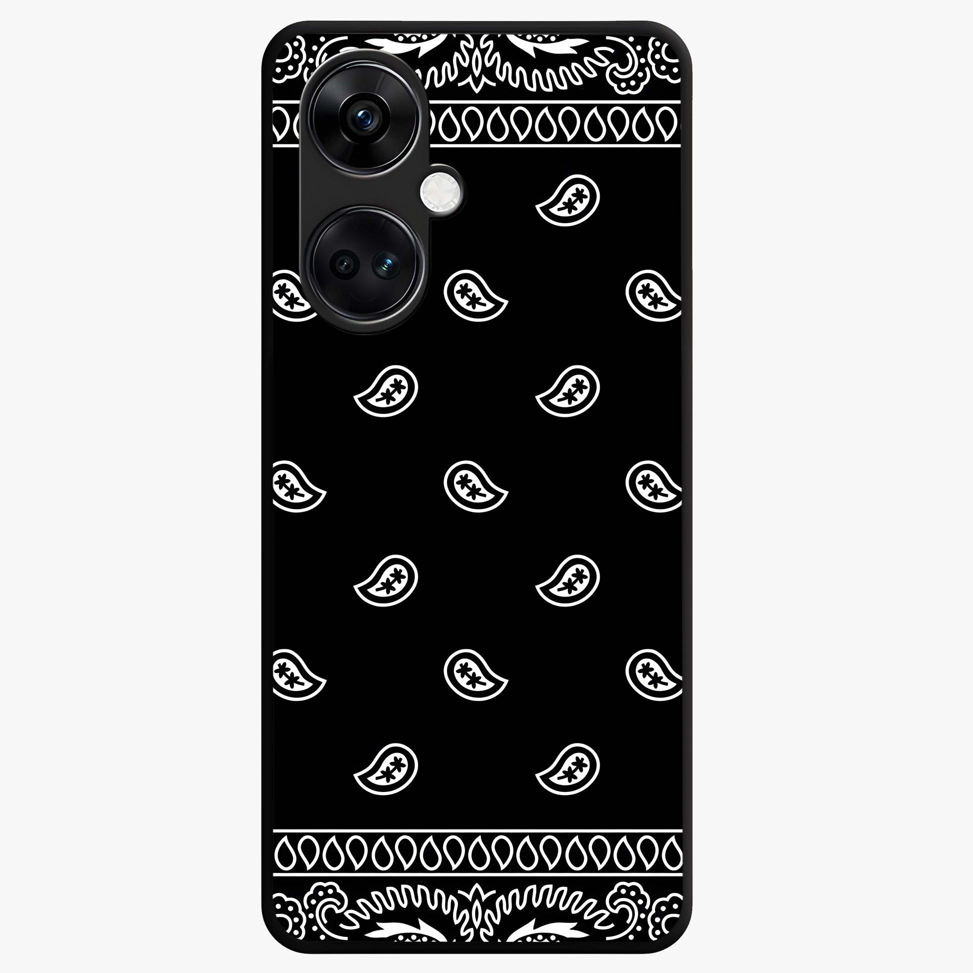 Retro Rebel Threads Glass Case for 1+Nord CE 3 stylish front view featuring vintage inspired graphic artwork
