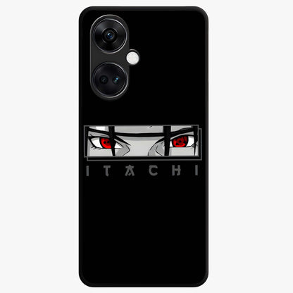 Scarlet Gaze Dominance Glass Case for 1+Nord Ce 3 dramatic front view featuring intense red themed artwork