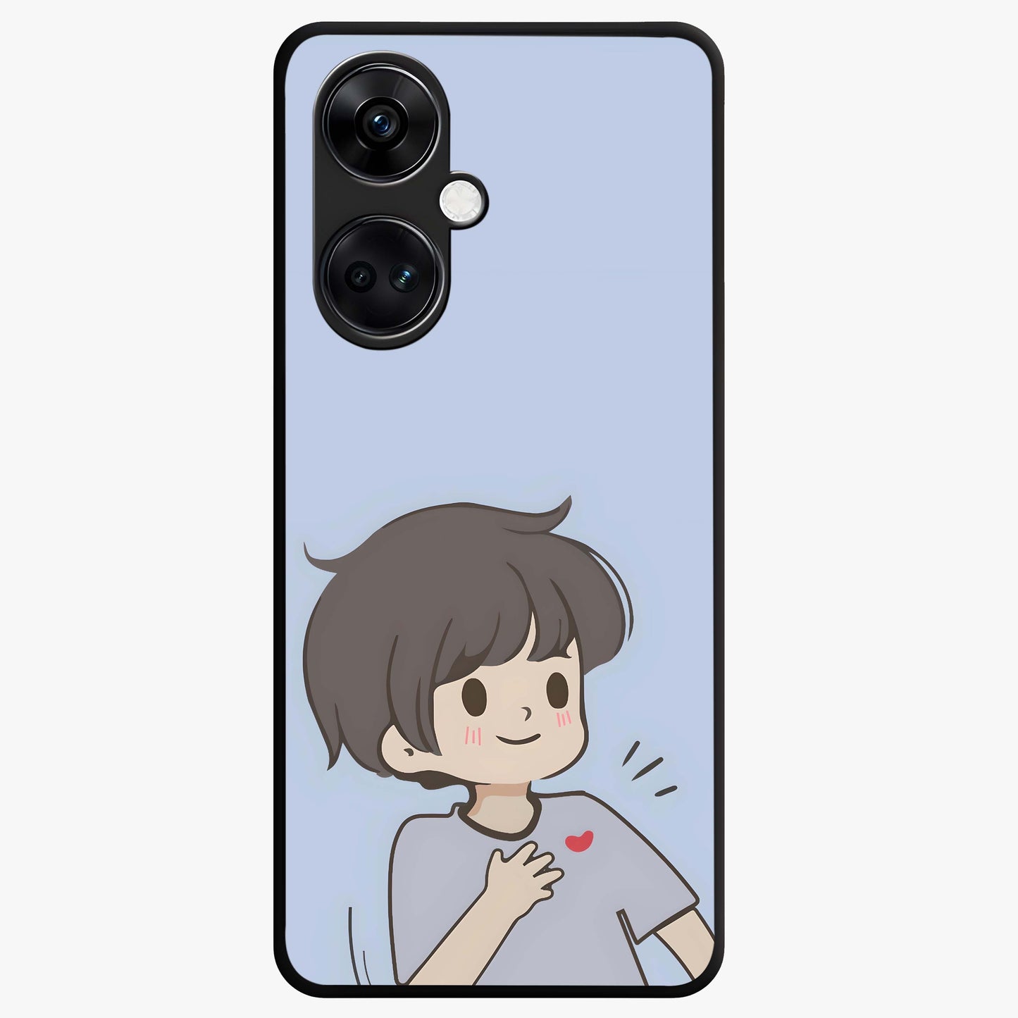 Sending You Love Glass Case for 1+Nord Ce 3 sweet front view featuring heartfelt typography artwork