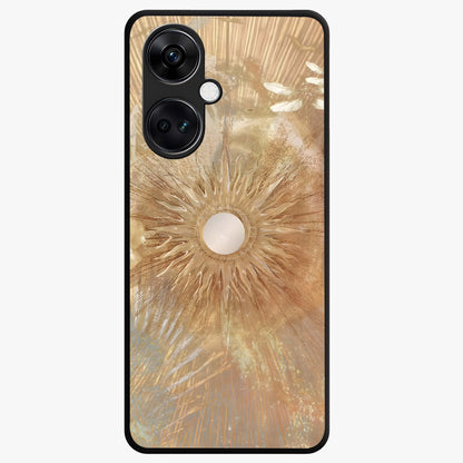 Silken Whirl Glass Case for 1+Nord CE 3 elegant front view featuring smooth abstract swirl artwork