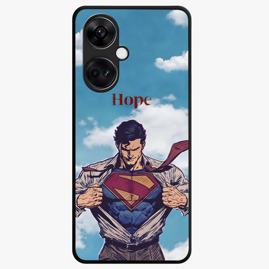 Symbol of Hope Glass Case for 1+Nord Ce 3 meaningful front view featuring inspirational symbolic artwork