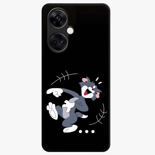 Tom in Trouble Glass Case for 1+Nord Ce 3 playful front view featuring animated character artwork in humorous theme