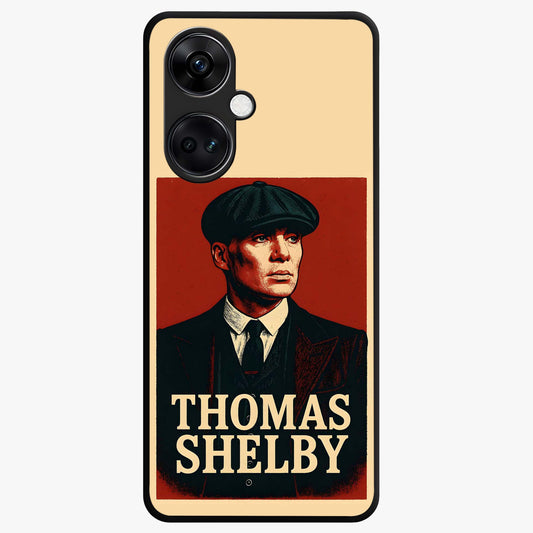 Vintage Mafia Authority Glass Case for 1+Nord Ce 3 bold front view featuring classic mafia inspired artwork with retro tones