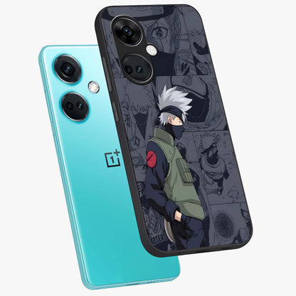 Silent Tactical Master Glass Case for 1+Nord Ce 3 angled mockup showcasing glossy finish and bold combat detailing