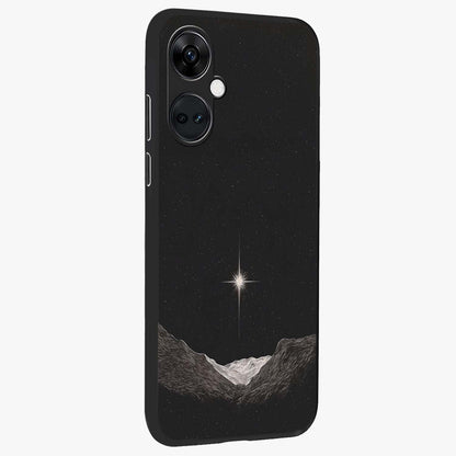 Cosmic Dream Night Glass Case for 1+Nord CE 3 side perspective highlighting vibrant star detailing and premium build