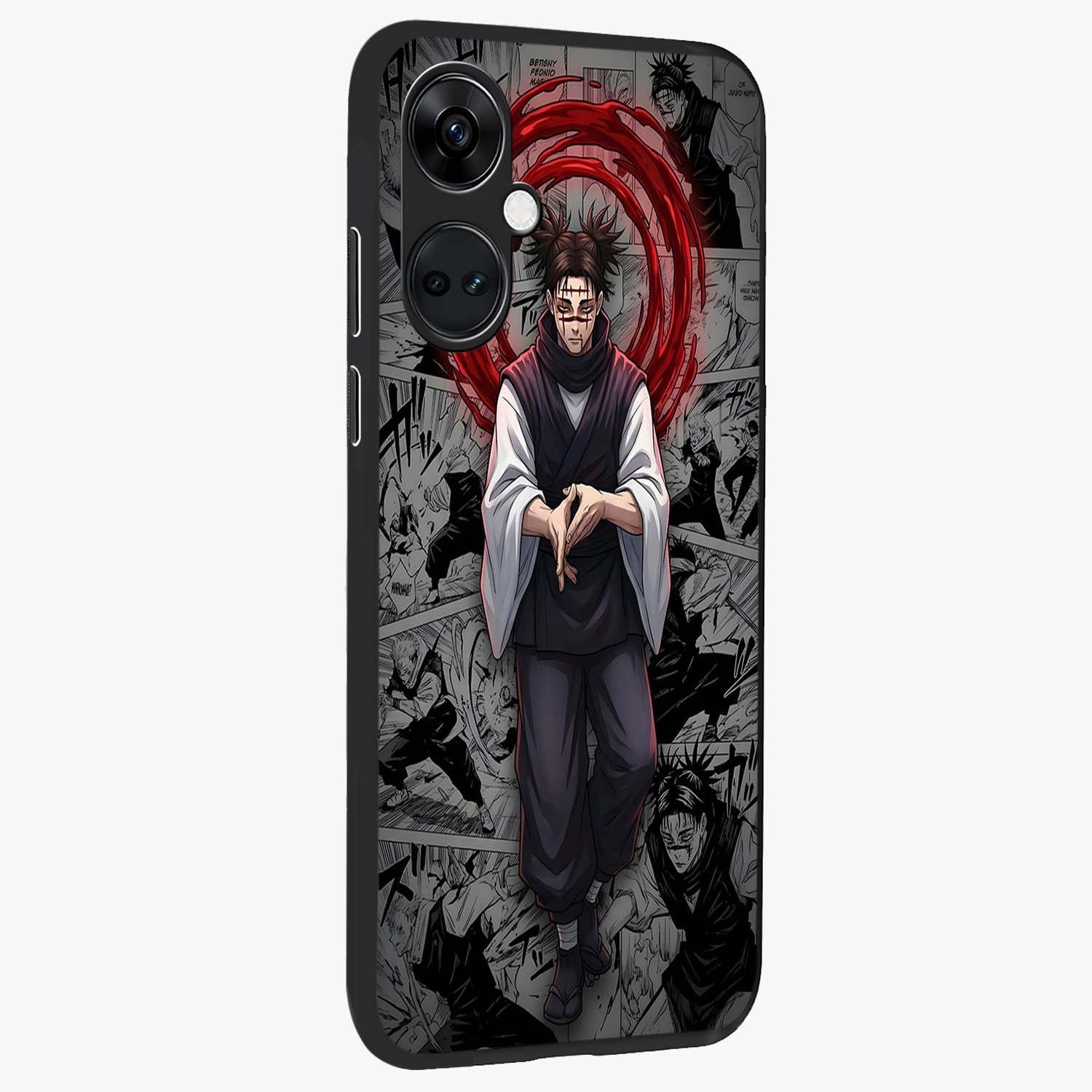 Cursed Ritual Ascension Glass Case for 1+Nord CE 3 side perspective highlighting bold mystical textures and sleek edges