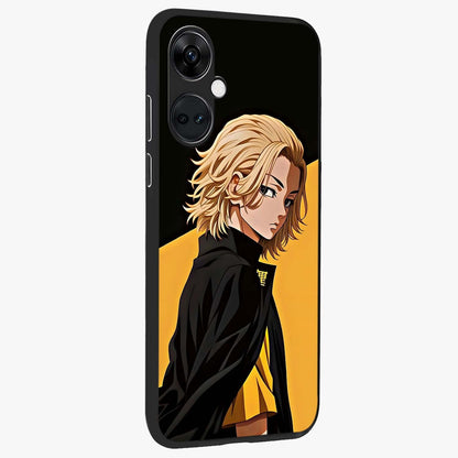 Golden Shadow Commander Glass Case for 1+Nord CE 3 side perspective highlighting intense detailing and premium edge finish