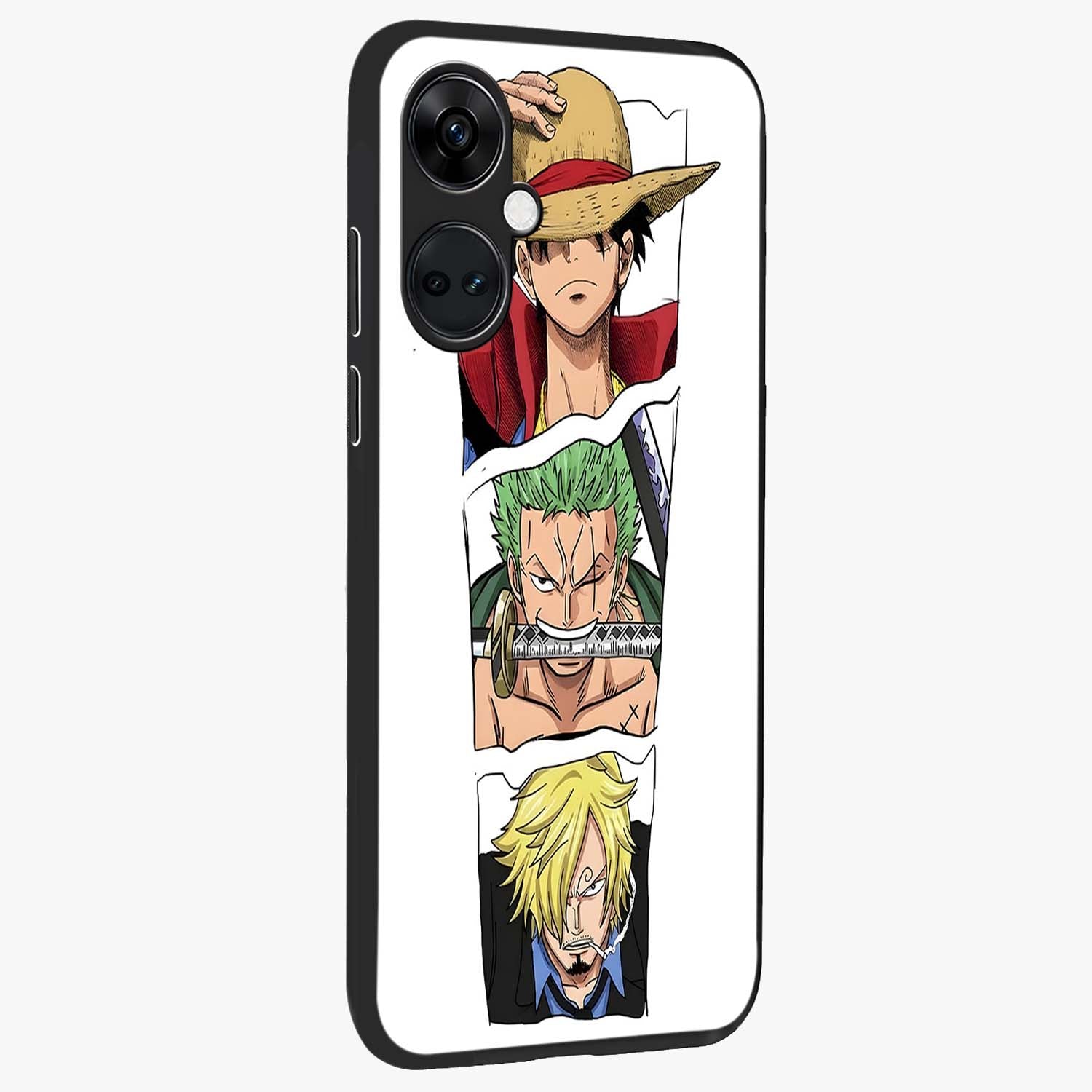 Pirate Trio Resolve Glass Case for 1+Nord Ce 3 side perspective highlighting strong character detailing and sleek build