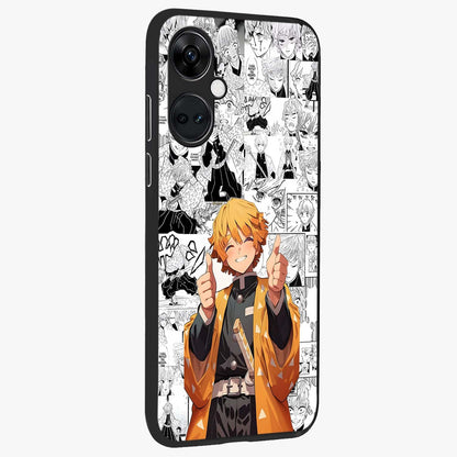 Thunder Smile Hero Glass Case for 1+Nord Ce 3 side perspective highlighting dynamic textures and premium edges