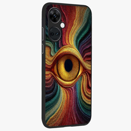 Visionary Flame Core Glass Case for 1+Nord Ce 3 side perspective highlighting dynamic textures and sleek premium build