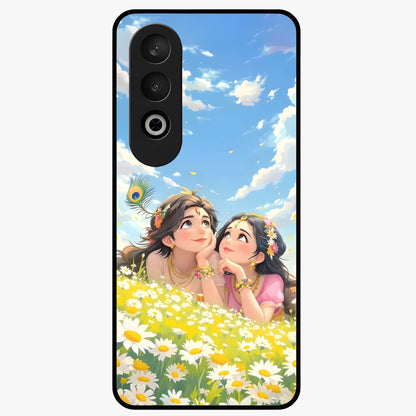Daisy Daydream Love Glass Case for 1+Nord Ce 4 soft front view featuring romantic daisy floral artwork