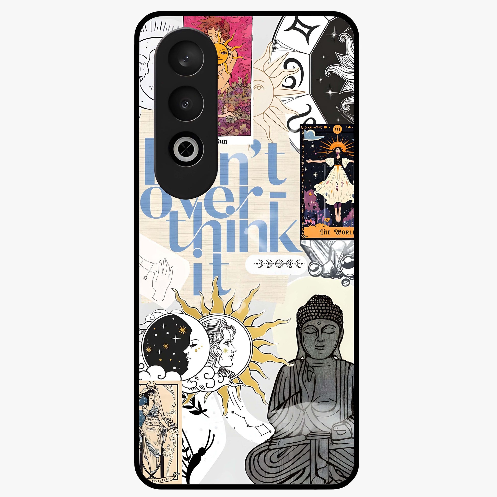 Ethereal Thoughts Glass Case for 1+Nord CE 4 dreamy front view featuring abstract artistic artwork with soft tones
