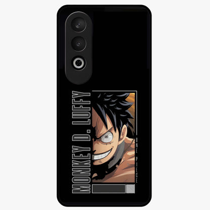 Fearless Pirate Smile Glass Case for 1+Nord CE 4 edgy front view featuring pirate inspired artwork with bold expression