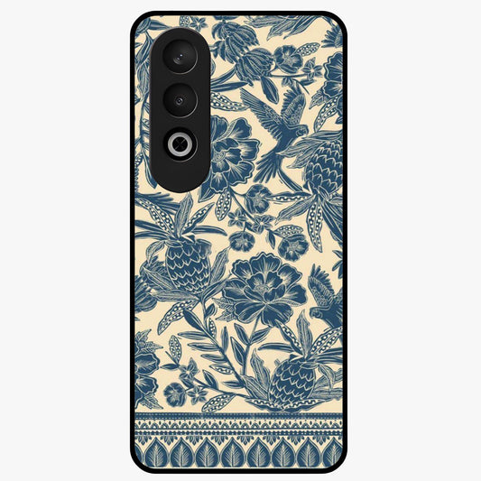 Heirloom Wild Bloom Glass Case for 1+Nord CE 4 elegant front view featuring vintage inspired wild floral artwork