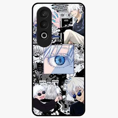 Infinity Sorcerer Chaos Glass Case for 1+Nord CE 4 showing full back design in clean flat view with chaotic sorcerer artwork and glossy glass finish.