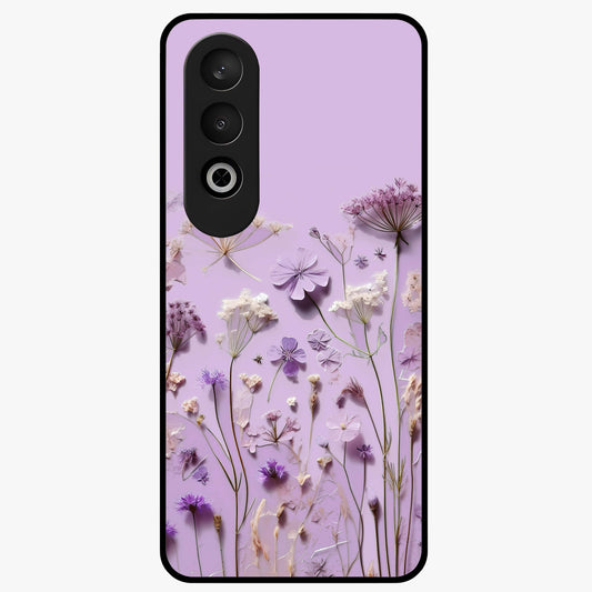 Lavender Blossom Dream Glass Case for 1+Nord CE 4 soft front view featuring delicate lavender floral artwork