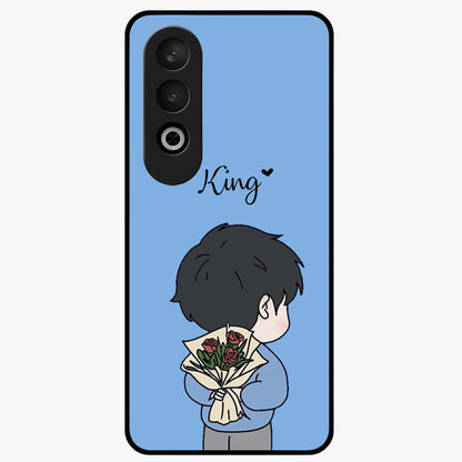 Love in My Hands Glass Case for 1+Nord CE 4 heartfelt front view featuring romantic artistic artwork