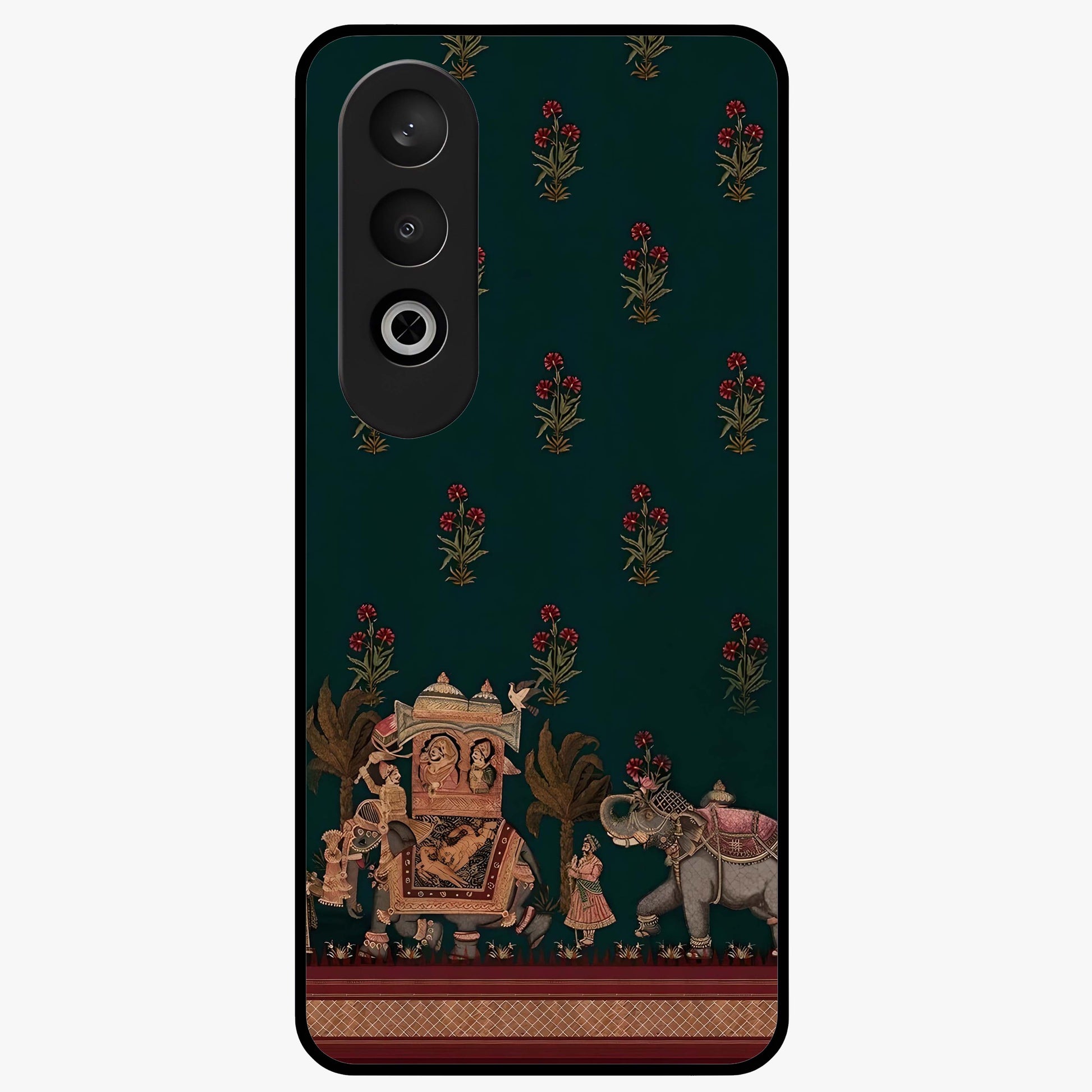 Macmerise Glass Case for 1+Nord CE 4 stylish front view featuring bold modern artistic artwork