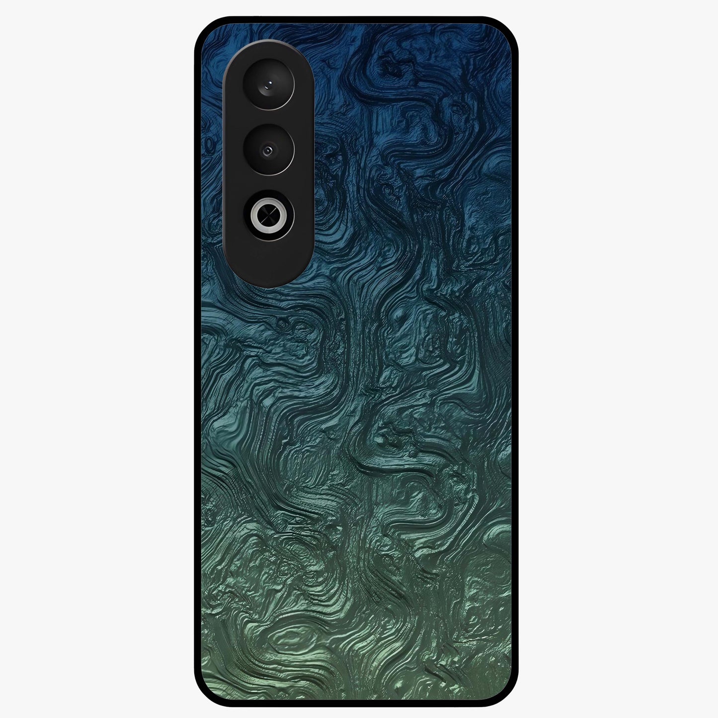 Marble Dream Blur Glass Case for 1+Nord CE 4 elegant front view featuring soft marble texture with dreamy blur effect