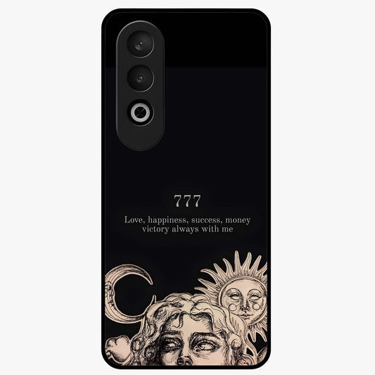 Mystic Victory Aura Glass Case for 1+Nord CE 4 bold front view featuring powerful aura inspired artwork
