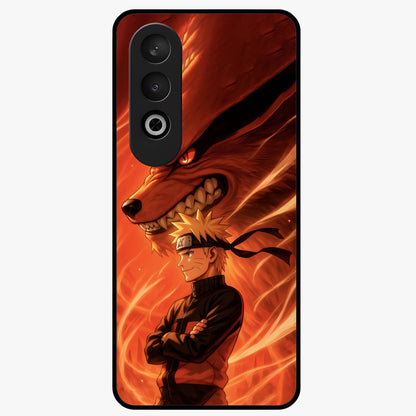 Nine Tails Legacy Glass Case for 1+Nord CE 4 powerful front view featuring legendary fox inspired artwork
