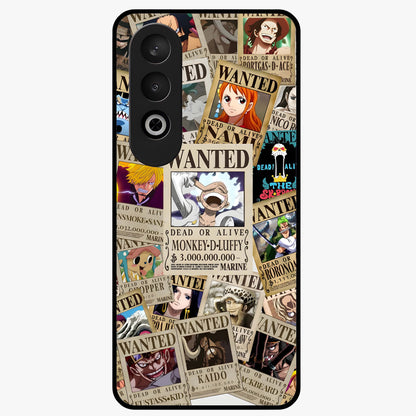 Pirate Wanted Legends Glass Case for 1+Nord CE 4 bold front view featuring legendary pirate themed artwork