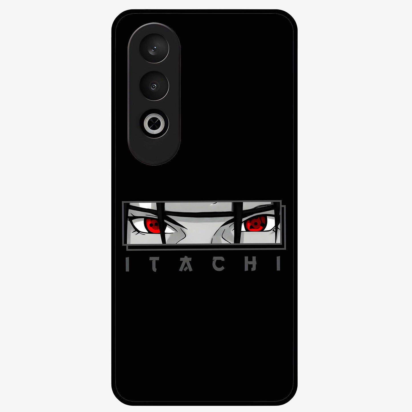 Scarlet Gaze Dominance Glass Case for 1+Nord CE 4 dramatic front view featuring intense red themed artwork