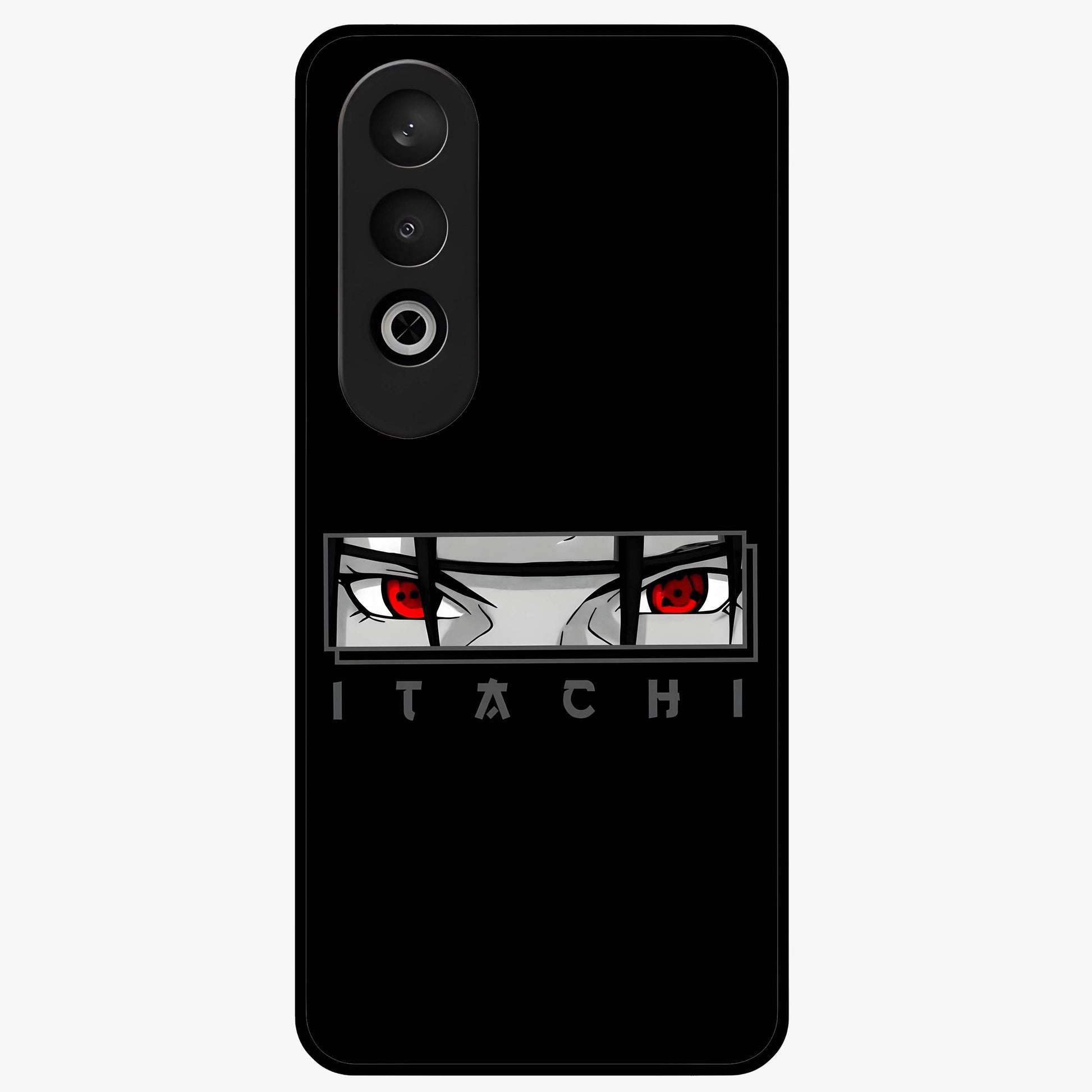 Scarlet Gaze Dominance Glass Case for 1+Nord CE 4 dramatic front view featuring intense red themed artwork