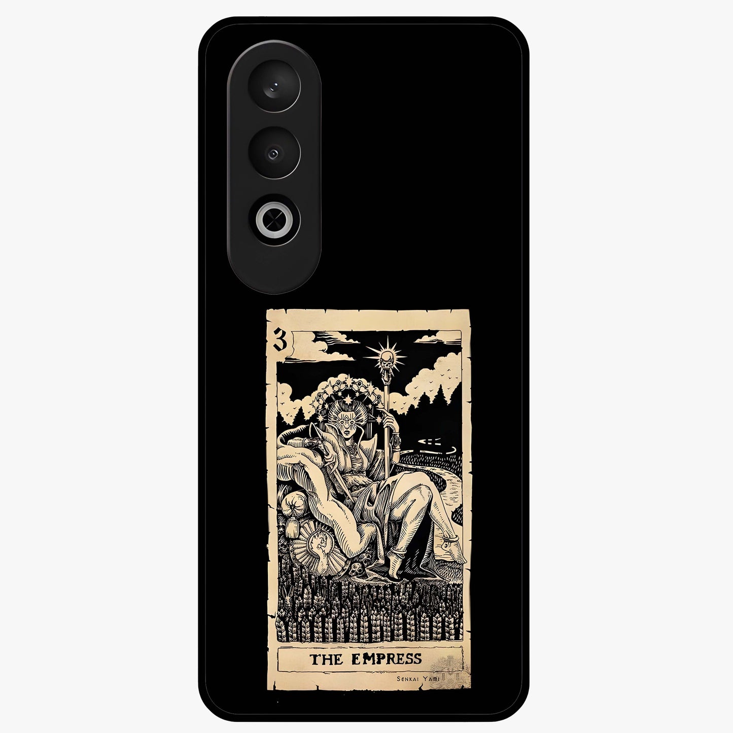 The Empress Glass Case for 1+Nord CE 4 regal front view featuring royal inspired artistic artwork