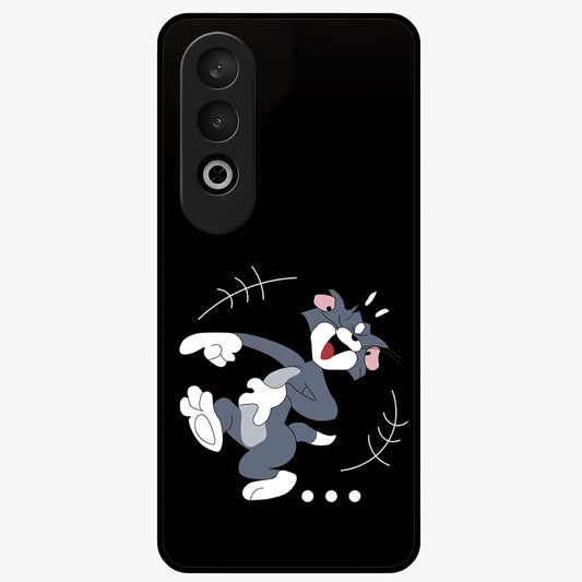 Tom in Trouble Glass Case for 1+Nord Ce 4 playful front view featuring animated character artwork in humorous theme