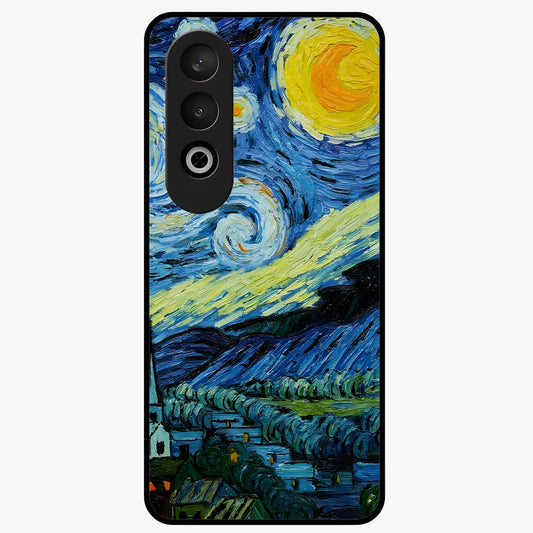 Van Gogh Art Glass Case for 1+Nord Ce 4 artistic front view featuring painterly inspired classic artwork