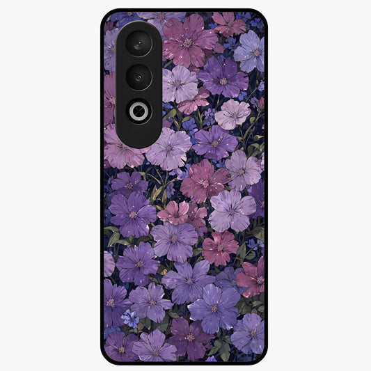 Velvet Bloom Tapestry Glass Case for 1+Nord Ce 4 elegant front view featuring rich floral tapestry artwork