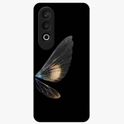 Whispers of Wings Glass Case for 1+Nord CE 4 elegant front view featuring feather or wing inspired artistic artwork