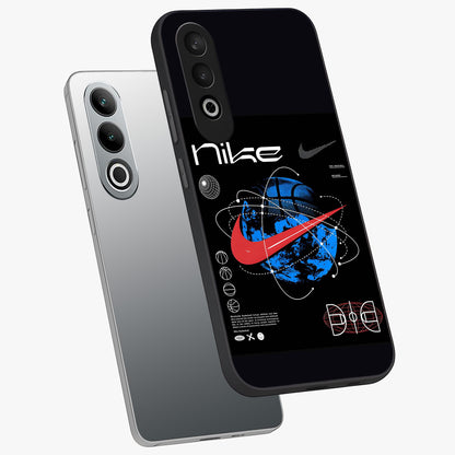 Gravity Sports Fusion Glass Case for 1+Nord CE 4 angled mockup showcasing glossy finish and high energy detailing
