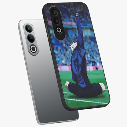 Victory Silence Anthem Glass Case for 1+Nord Ce 4 angled mockup showcasing glossy finish and strong dramatic tones