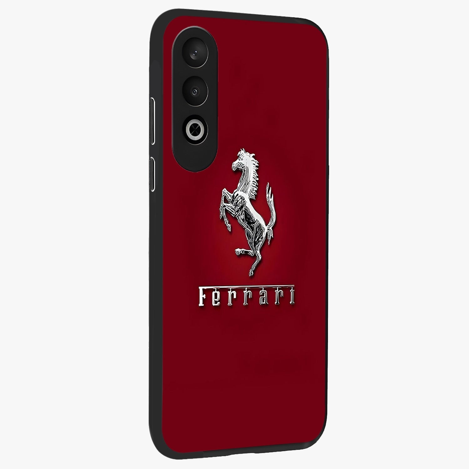 Crimson Stallion Prestige Glass Case for 1+Nord CE 4 side perspective highlighting refined textures and sleek premium build
