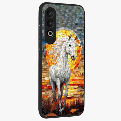 Elected Horse Glass Case for 1+Nord Ce 4 side perspective highlighting strong textures and sleek premium build