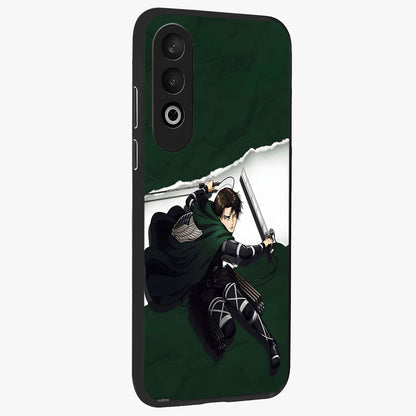 Emerald War Vanguard Glass Case for 1+Nord Ce 4 side perspective highlighting dramatic textures and premium edges