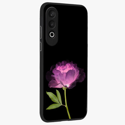 Glow Petal Bloom Glass Case for 1+Nord CE 4 side perspective highlighting glowing bloom textures and sleek edges