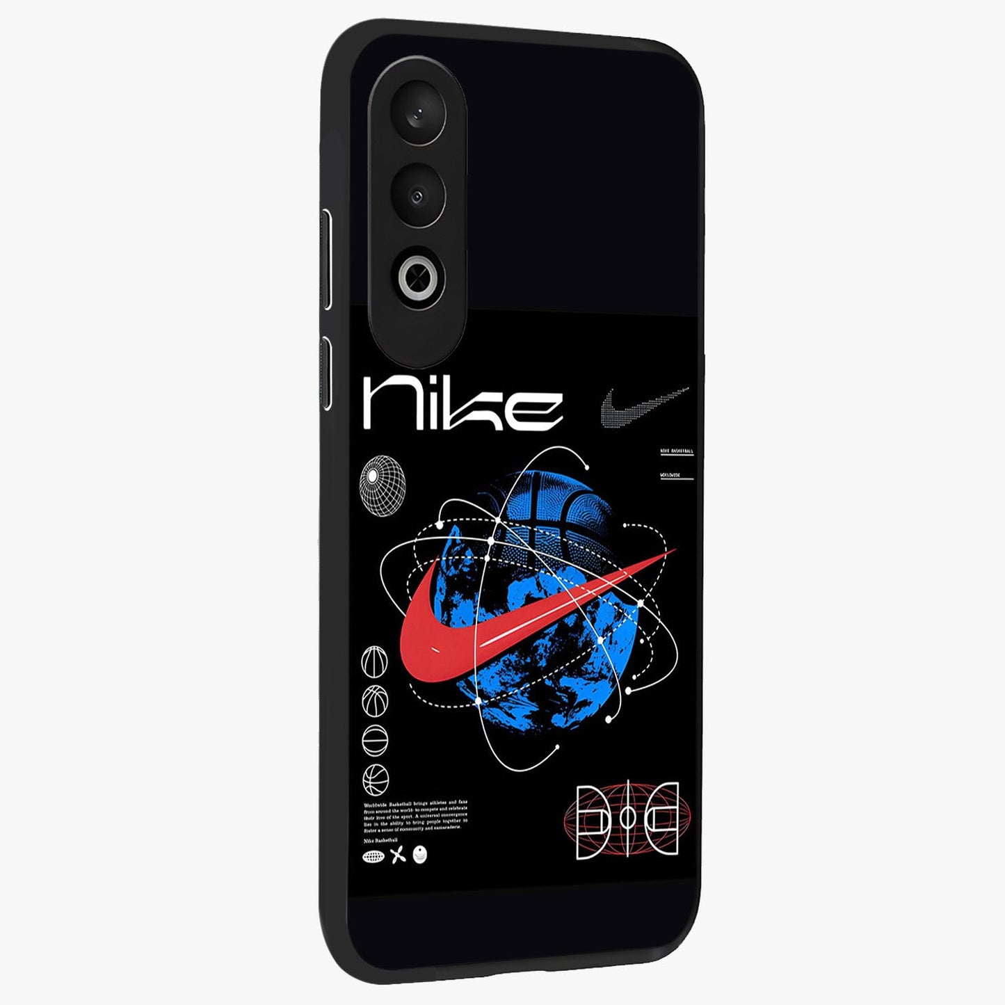 Gravity Sports Fusion Glass Case for 1+Nord CE 4 side perspective highlighting sharp textures and sleek premium build