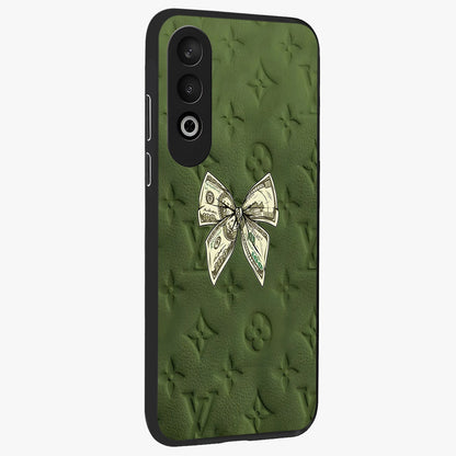 Money Bow Lv Glass Case for 1+Nord CE 4 side perspective highlighting stylish textures and sleek build