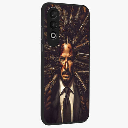 Relentless Shadow Assassin Glass Case for 1+Nord CE 4 side perspective highlighting sharp textures and sleek premium build
