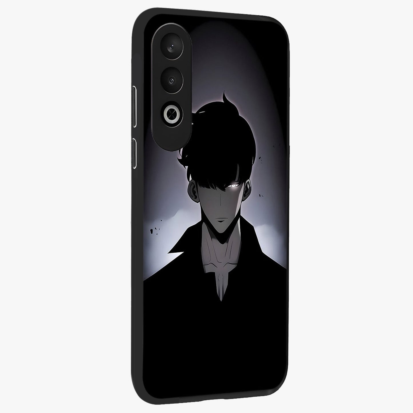 Silent Shadow Awakening Glass Case for 1+Nord CE 4 side perspective highlighting sharp textures and sleek premium build