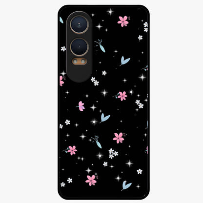 Black Aesthetic Wallpapers Glass Case for 1+Nord CE 4 Lite bold front view featuring dark minimalist aesthetic artwork