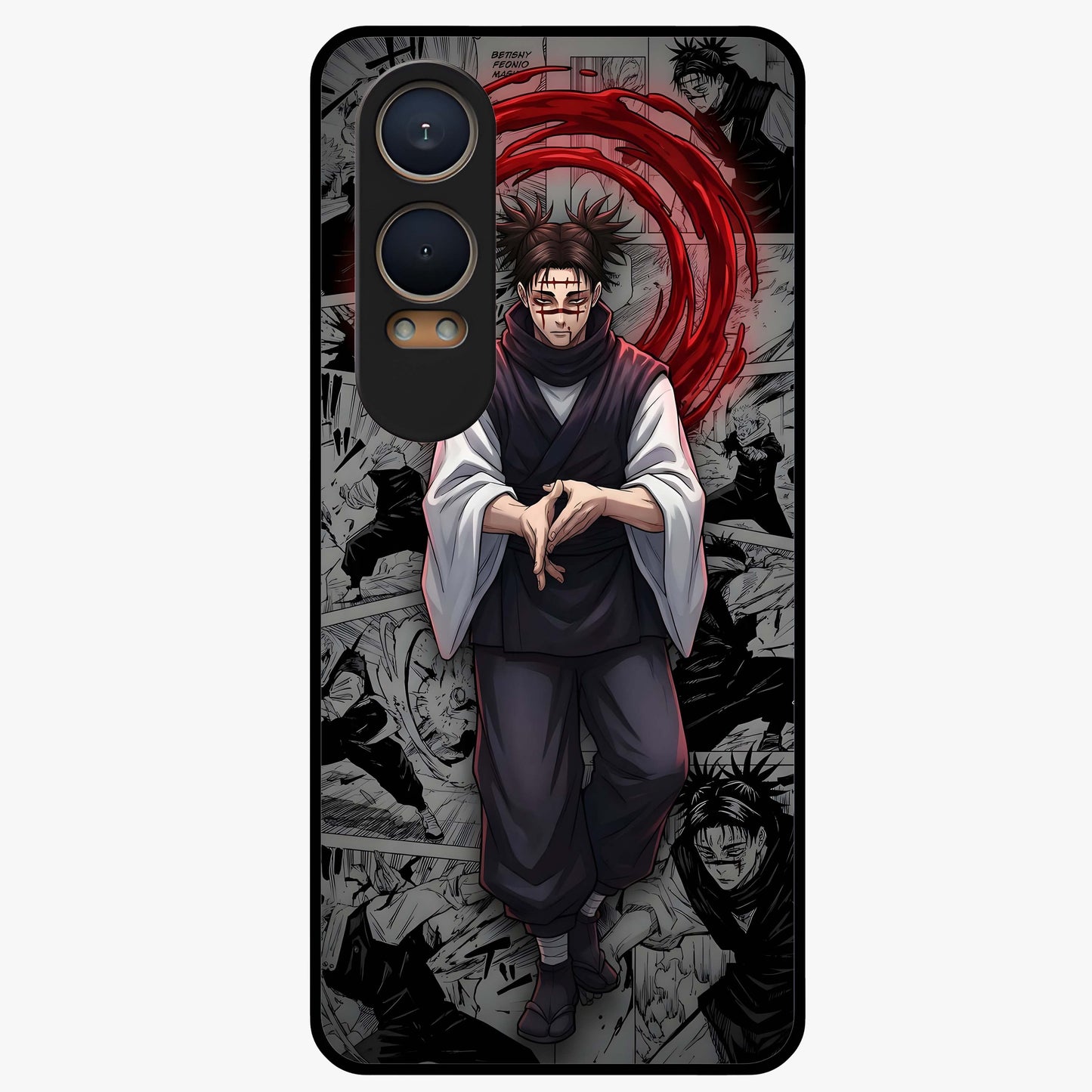 Cursed Ritual Ascension Glass Case for 1+Nord CE 4 Lite dramatic front view featuring dark ritual inspired artwork
