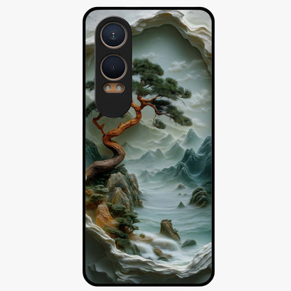Eternal Nature Spirit Glass Case for 1+Nord CE 4 Lite serene front view featuring earthy nature inspired artwork